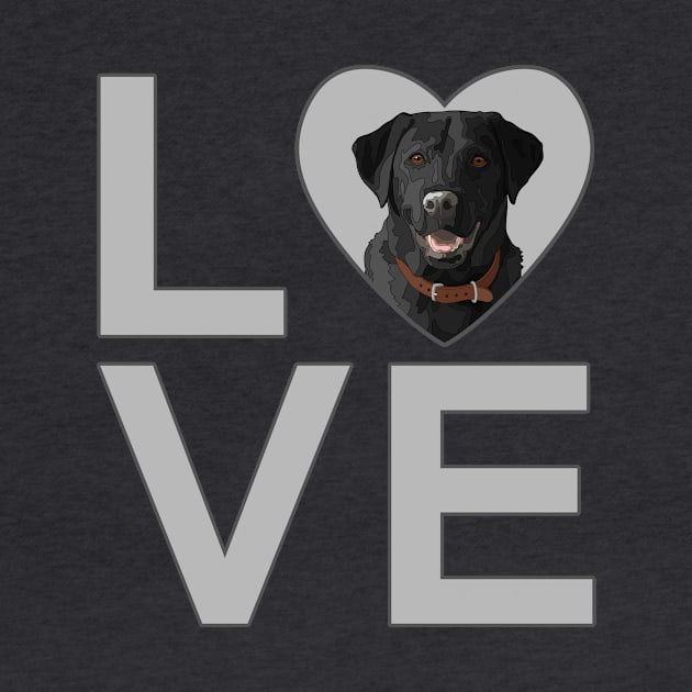 I Love Black Labrador Retrievers by csforest